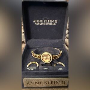 Anne Klein II Gold Interchangeable Dial Bracelet Watch